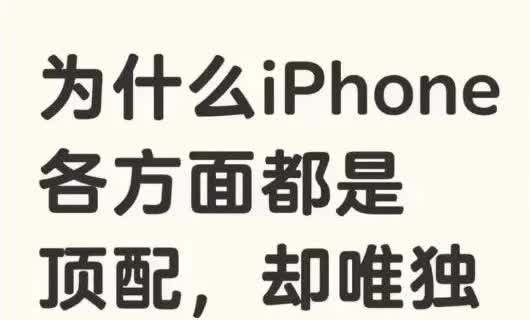 苹果手机系统流畅这块，真的是独孤求败！但是有个问题，就是苹果各方面都挺好，就是在