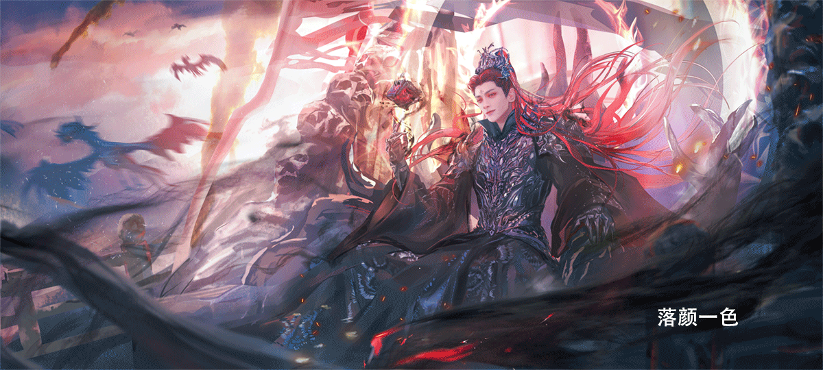 罗云熙家画手画的长月烬明三周年贺图好精致的神图，粉丝也太有才了长月烬明三周年快乐