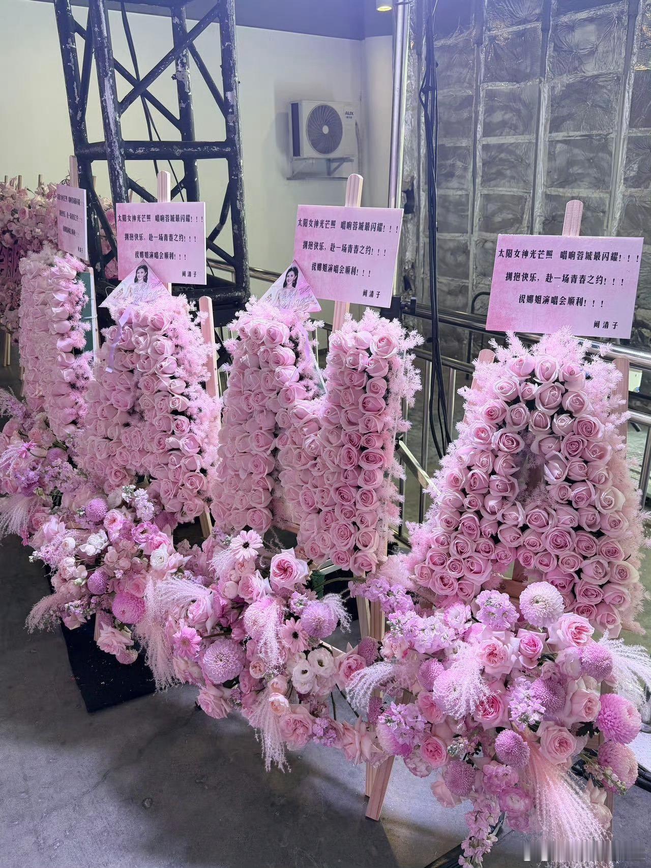 好多明星送谢娜演唱会花篮快乐家族送谢娜演唱会花篮宋雨琦送谢娜演唱会花篮好多明星