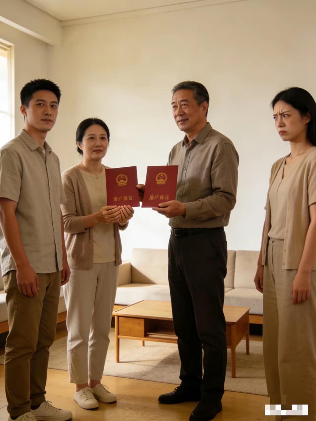 女子在分拆迁房时，给女儿一套房，准儿媳知道后威胁说不结婚。女子坚定地对儿子和准儿