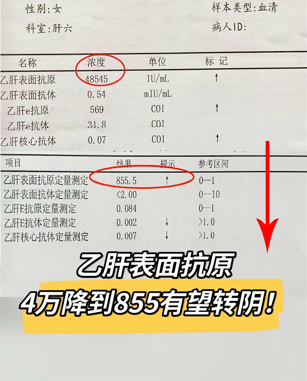 只有经历过的人才明白看到数字下降的激动！我这个病号抗病毒4年了，从大三...
