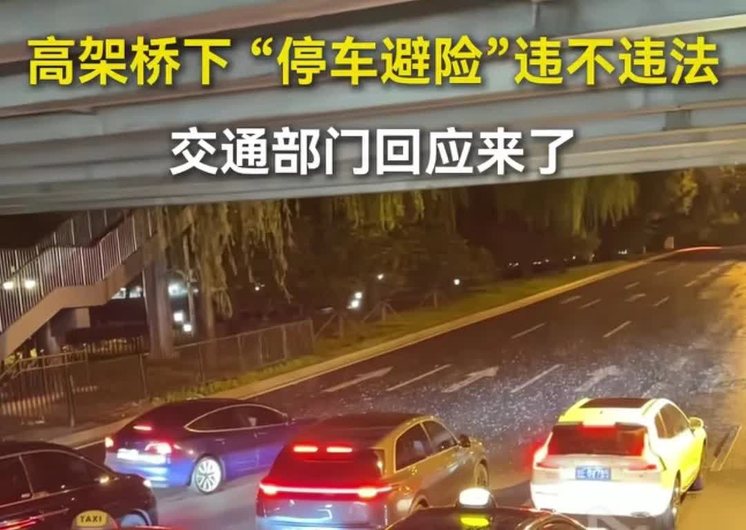 有些人太聪明了！下冰雹时，把车躲至高架桥下，这种情况违法吗？交警部门的回复来了！