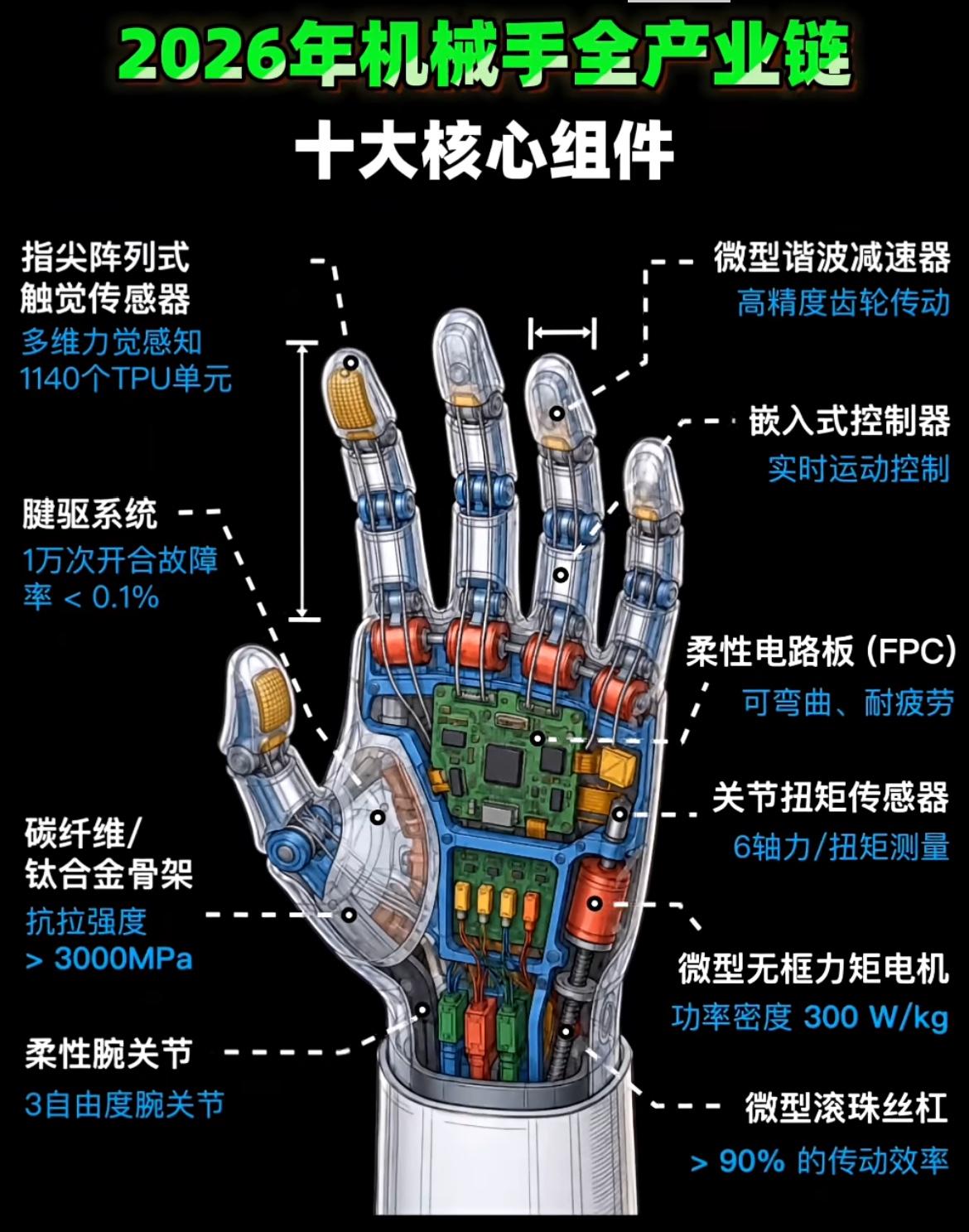 人型机器人：灵巧手关节作用与相关公司一览！机器人企业排行仿生具身机器人机