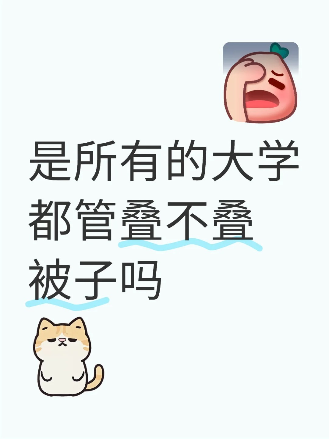 是所有的大学都管叠不叠被子吗？