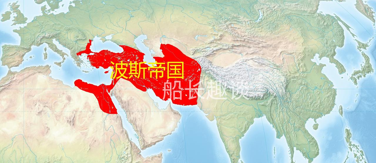 帝国历史地图波斯帝国前550年，波斯国王居鲁士二世推翻外祖父米底国王阿斯提阿格斯