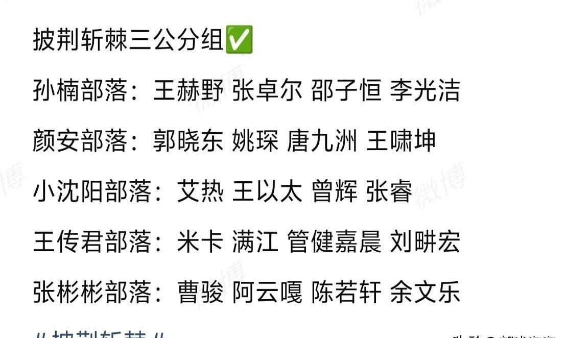 《披荆斩棘2026》三公分组名单刚出炉，余文乐、艾热和王以太这个“焊死”的小团体终于被打散，曹骏再次