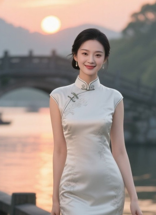 东方美人旗袍裹身尽妖娆
