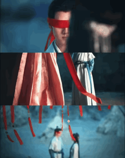 能封神的蒙眼神图只有以下两张：1、肖战《陈情令》，一笑颠倒众生。2、李昀锐《九重