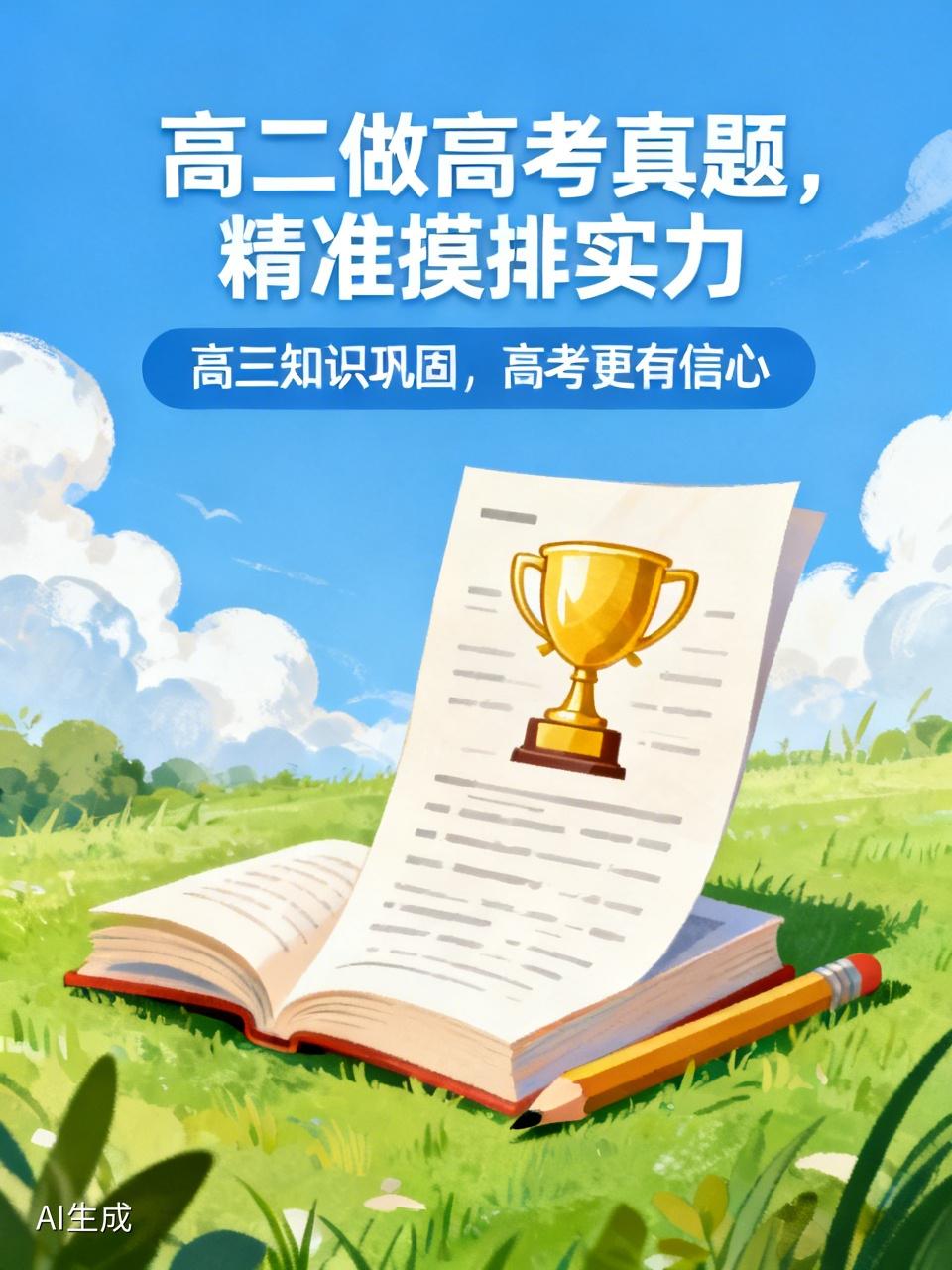 高二家长们，赶紧行动起来！抓紧时间让孩子做今年的高考真题，这可比高三模拟题有用多