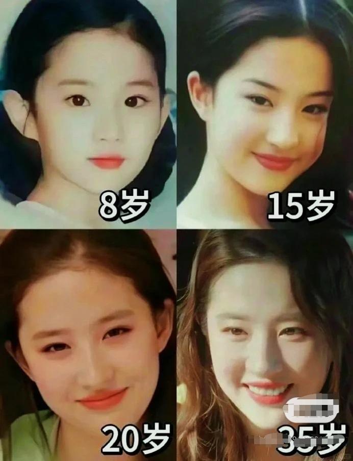 “神仙姐姐”确实当之无愧，从小美到大。