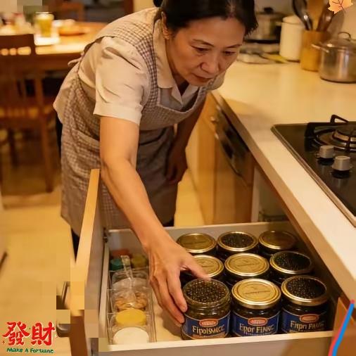 保姆顺走我7罐进口鱼子酱，我没报警只辞退了她。她走到门口突然碰了碰壁炉，我深夜一