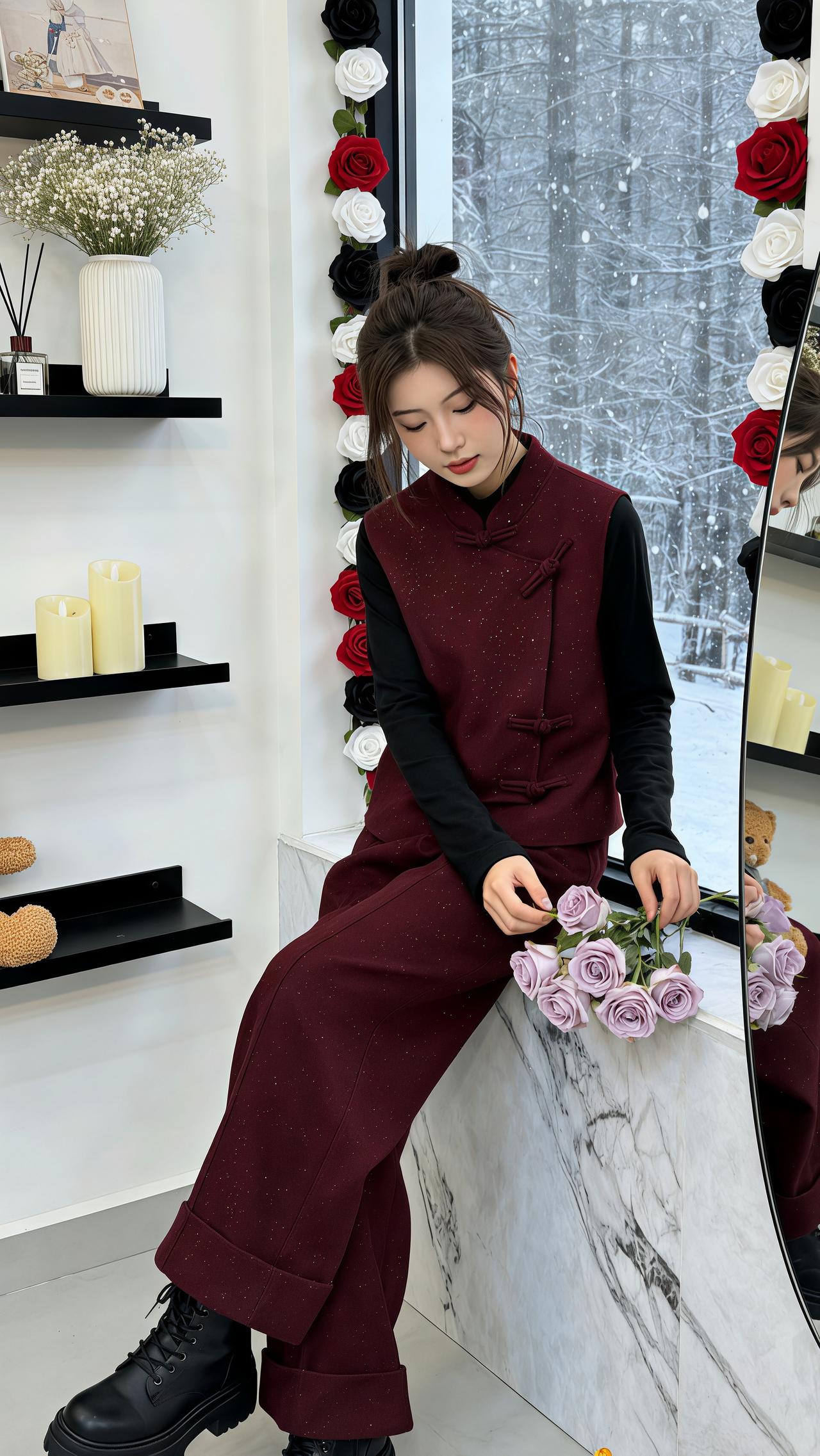 穿搭复古穿搭新年战袍过年就要美美哒新中式套装