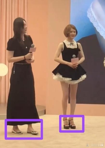 和赵露思一起工作的女主持人是都不爱穿高跟鞋么​​​