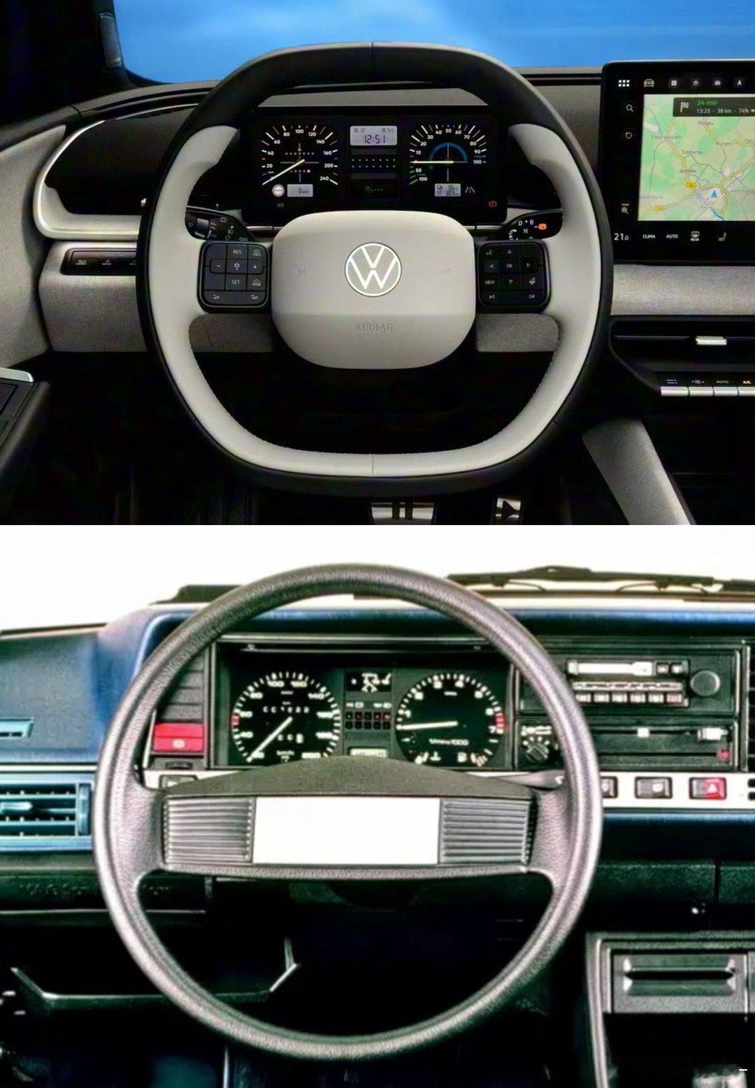 汽车大众新车再用普桑仪表盘，大众ID.POLO官图亮相，值得关注的是复古仪表