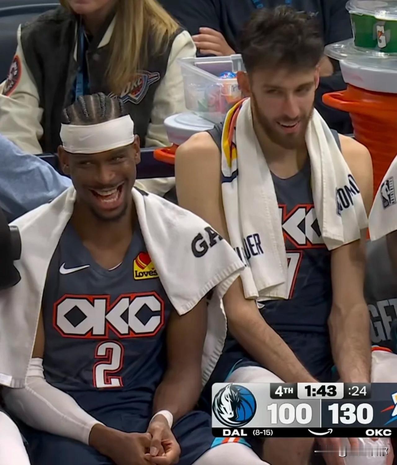 雷霆确实很强，就不说哨子不哨子的了。人家轮换也有深度，最主要目前其它球队都是自顾