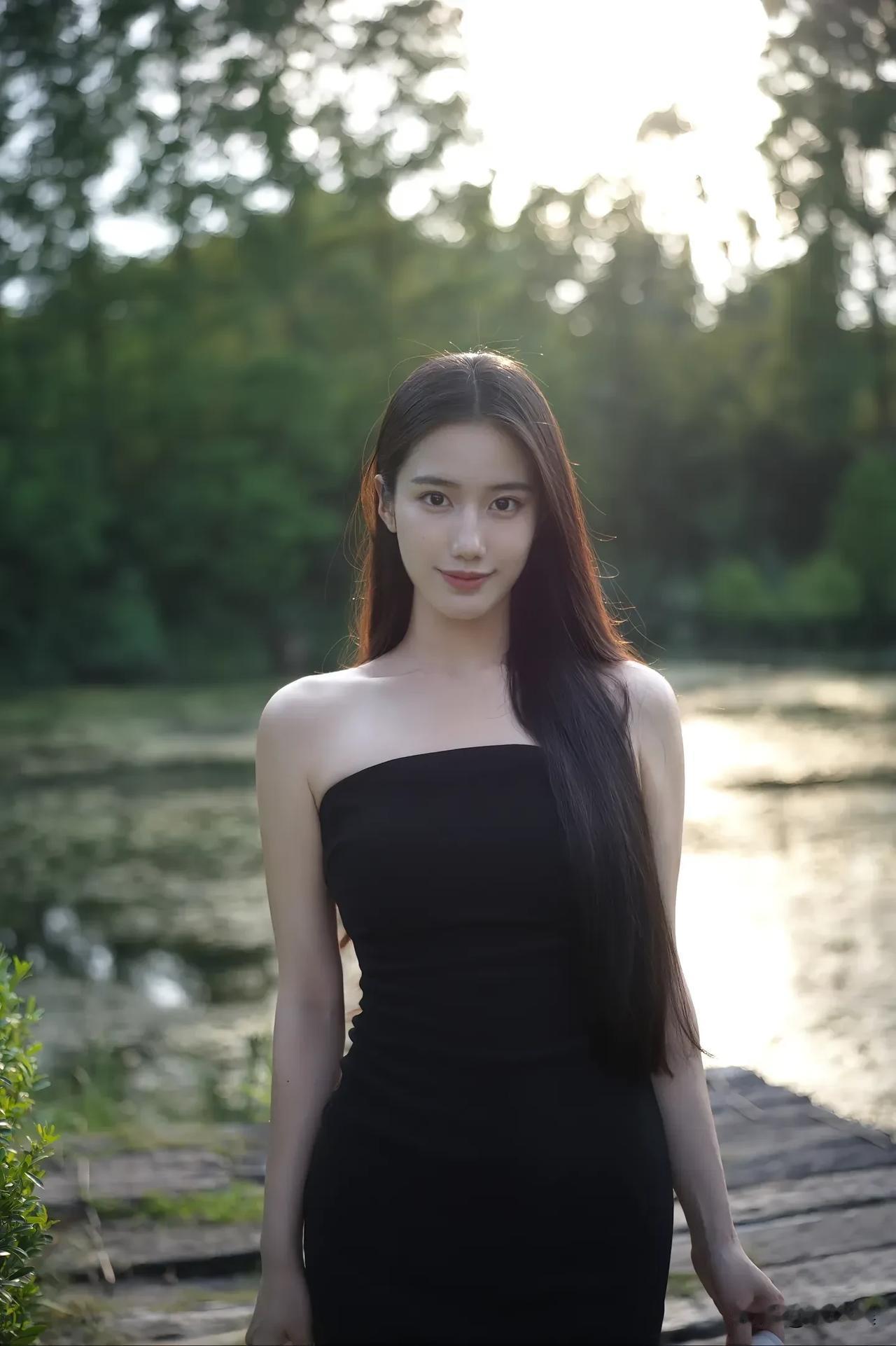 绿水青山间，美人如画里。