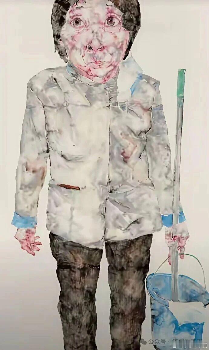 丑画，是对大众情感底线的公然挑衅！清华美院副教授丁某荭的航天员主题画作《地球访客