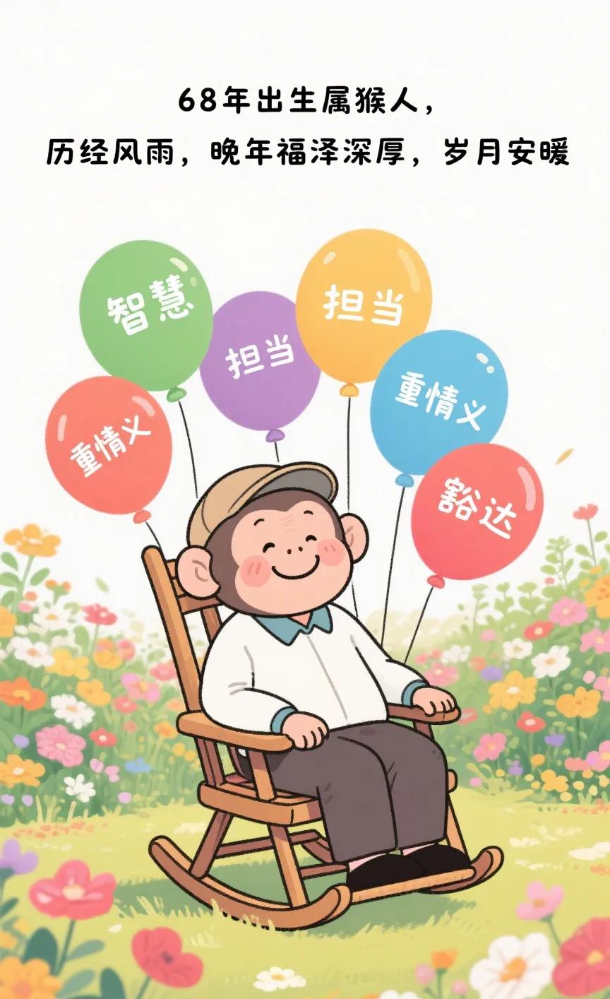 68年出生的属猴人，大半辈子酸甜苦辣皆尝遍！1968年出生的属猴人，属戊