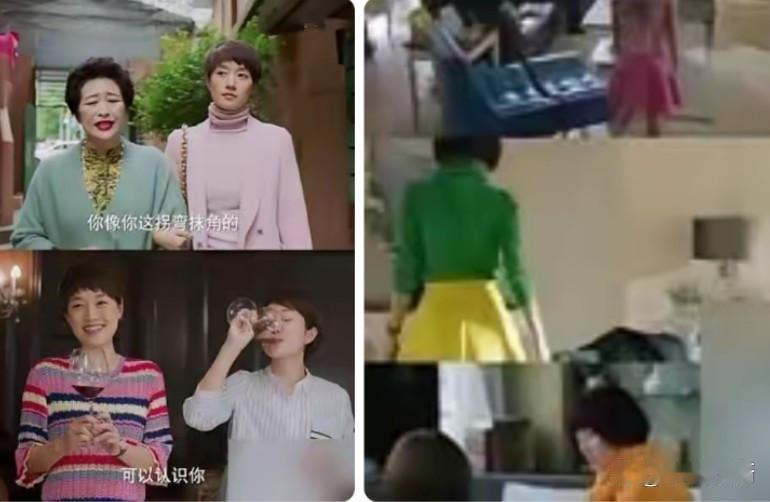 雷佳音说，马伊琍为了演好罗子君，挑了好几天的衣服，就挑大红大绿的，一件上万的大衣