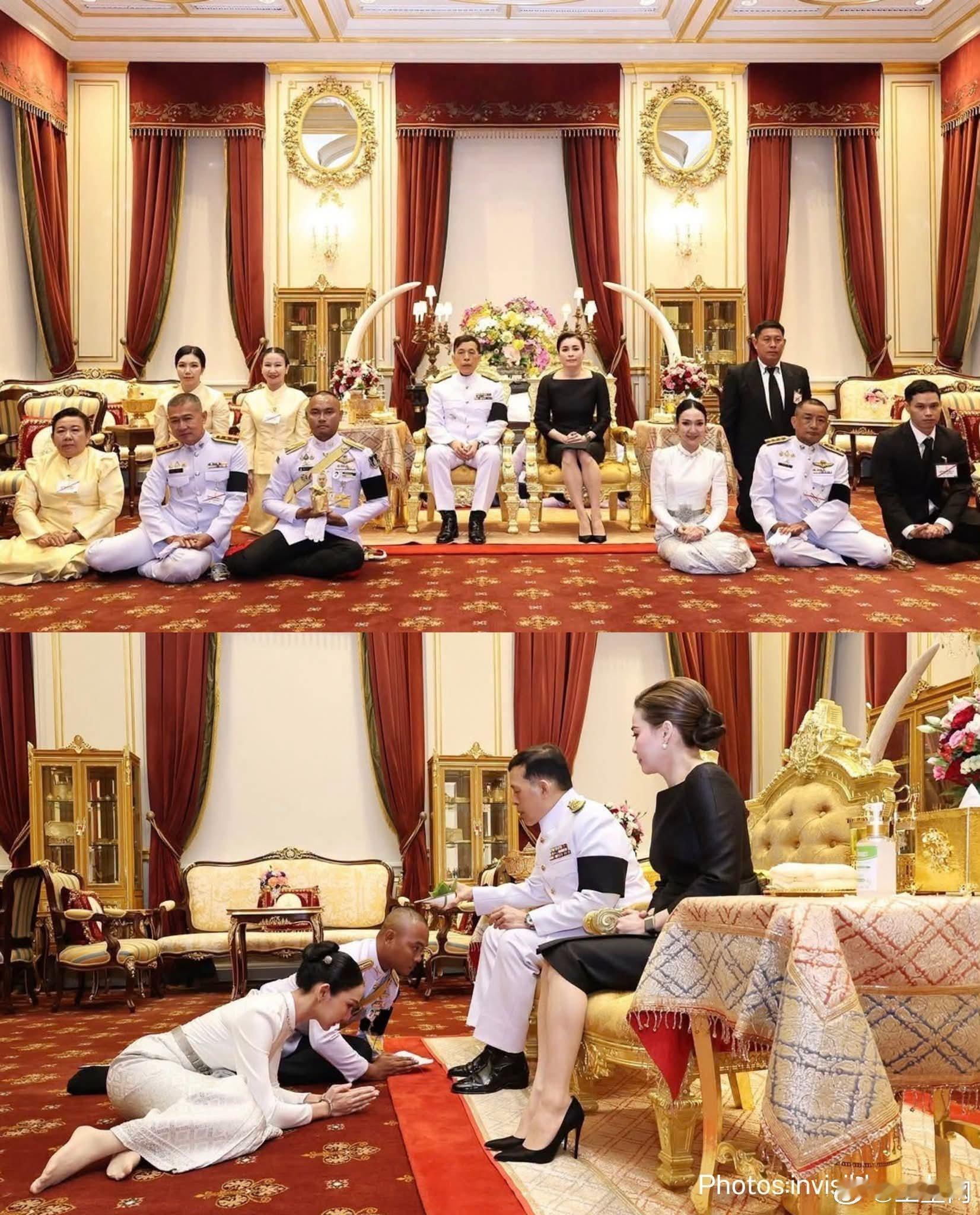 泰国王室🇹🇭9月24日，哇集拉隆功国王和苏提达王后出席陆军中尉伊斯拉亚帕·