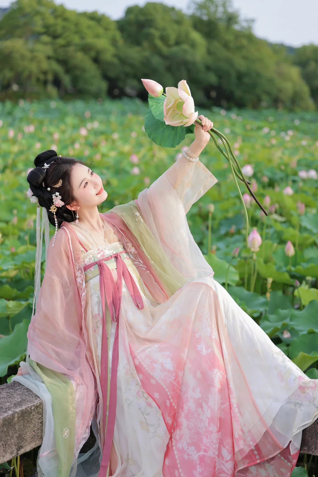夏天怎么少得了一组荷花写真呢～
