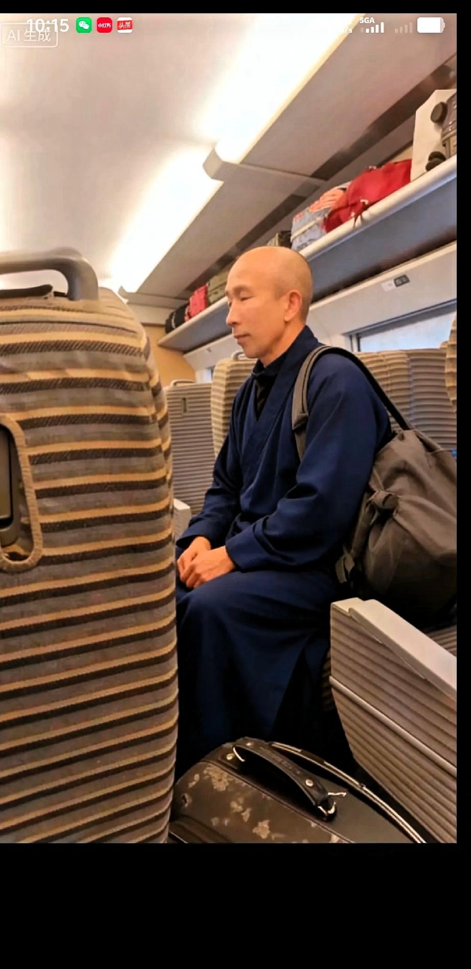 高铁上挨着坐了个出家人，我也没忍住好奇心，跟他搭了几句话。师父出家前，是一