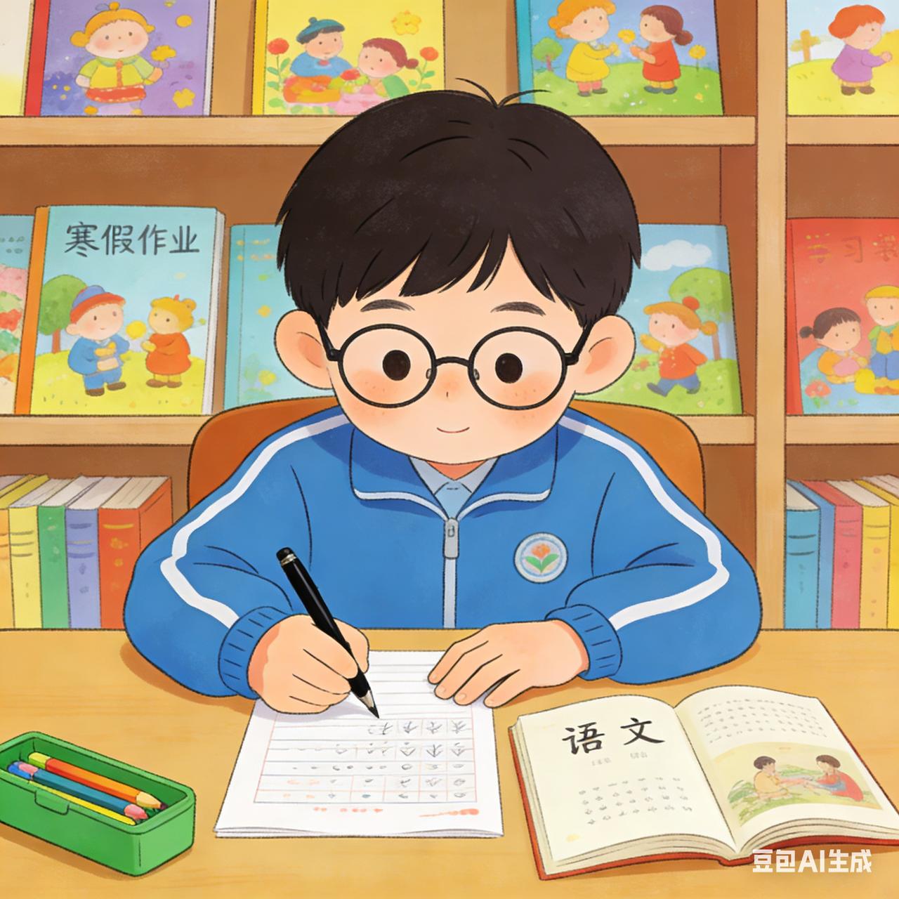 有比我外甥家孩子寒假作业还多的举手！这是东北我外甥儿子小学三年级的寒假作业：