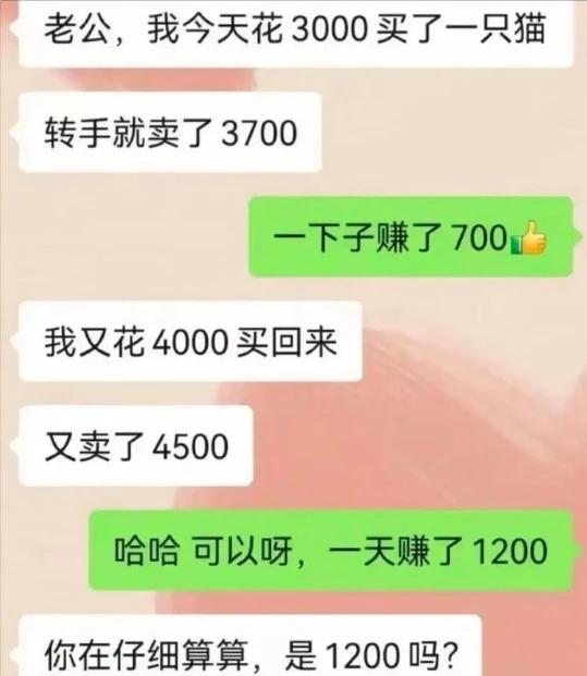 所以到底赚了多少？我也认为是1200啊？？？？总感觉哪里不对自我怀疑离离