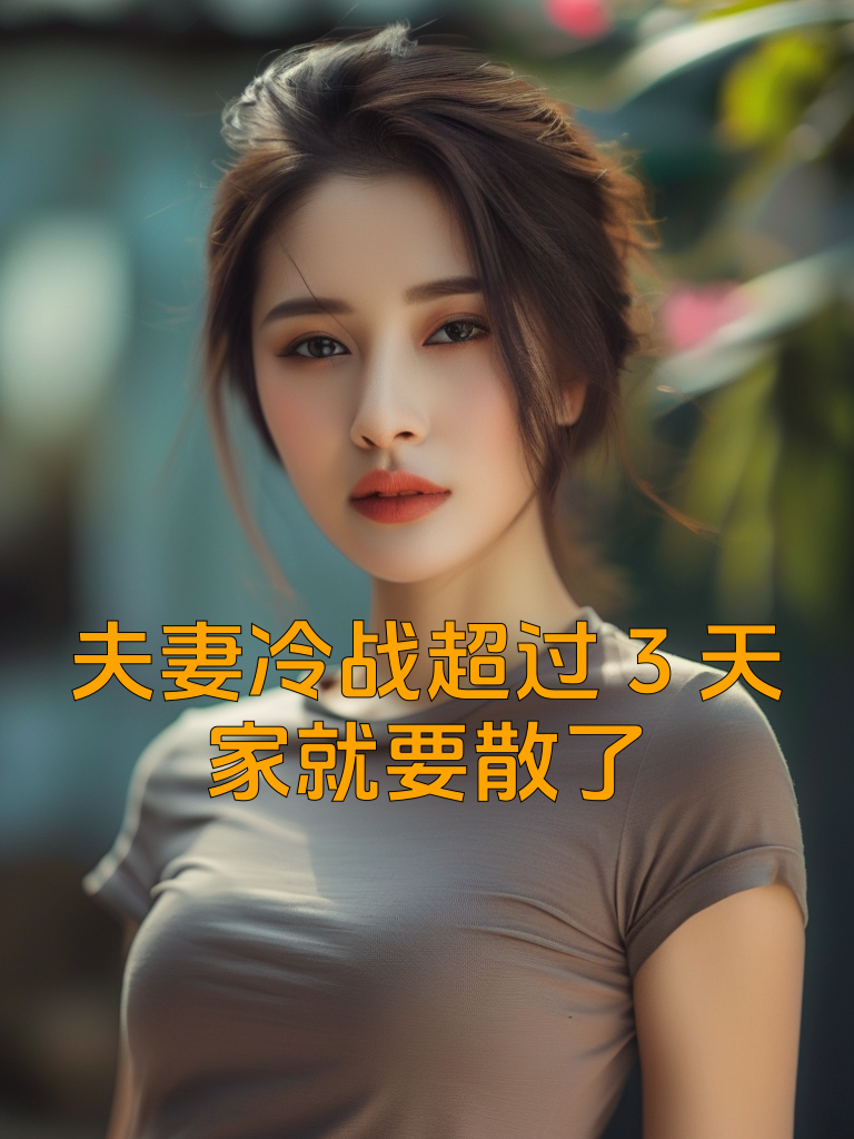 夫妻冷战超过3天，家就要散了