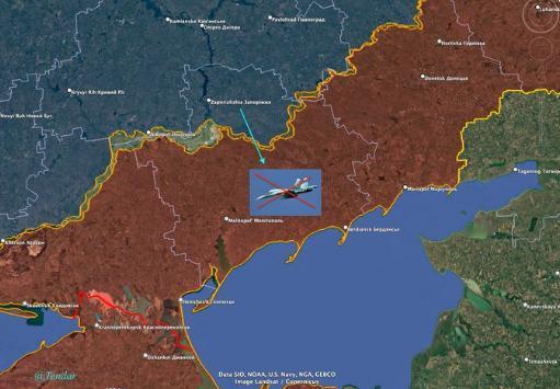 图文：乌消息来源称俄空天军1架苏-34战轰机被击落昨晚23:20，一架苏-3