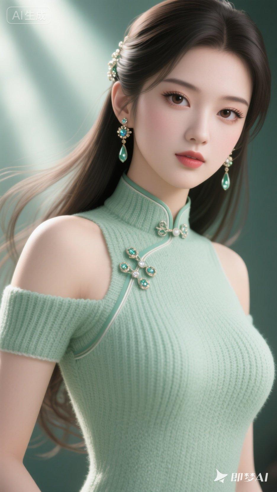 优雅气质，清新薄荷绿连衣裙，尽显女性魅力！