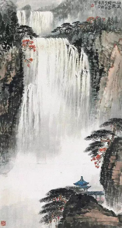 钱松喦（1899-1985），新金陵画派的杰出代表，当代中国山水画主要代表人物之