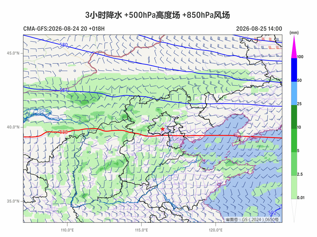 【华北闷热-降雨-凉爽三步走】今天中午华北一带依然闷热，北京石家庄的体感温度超3