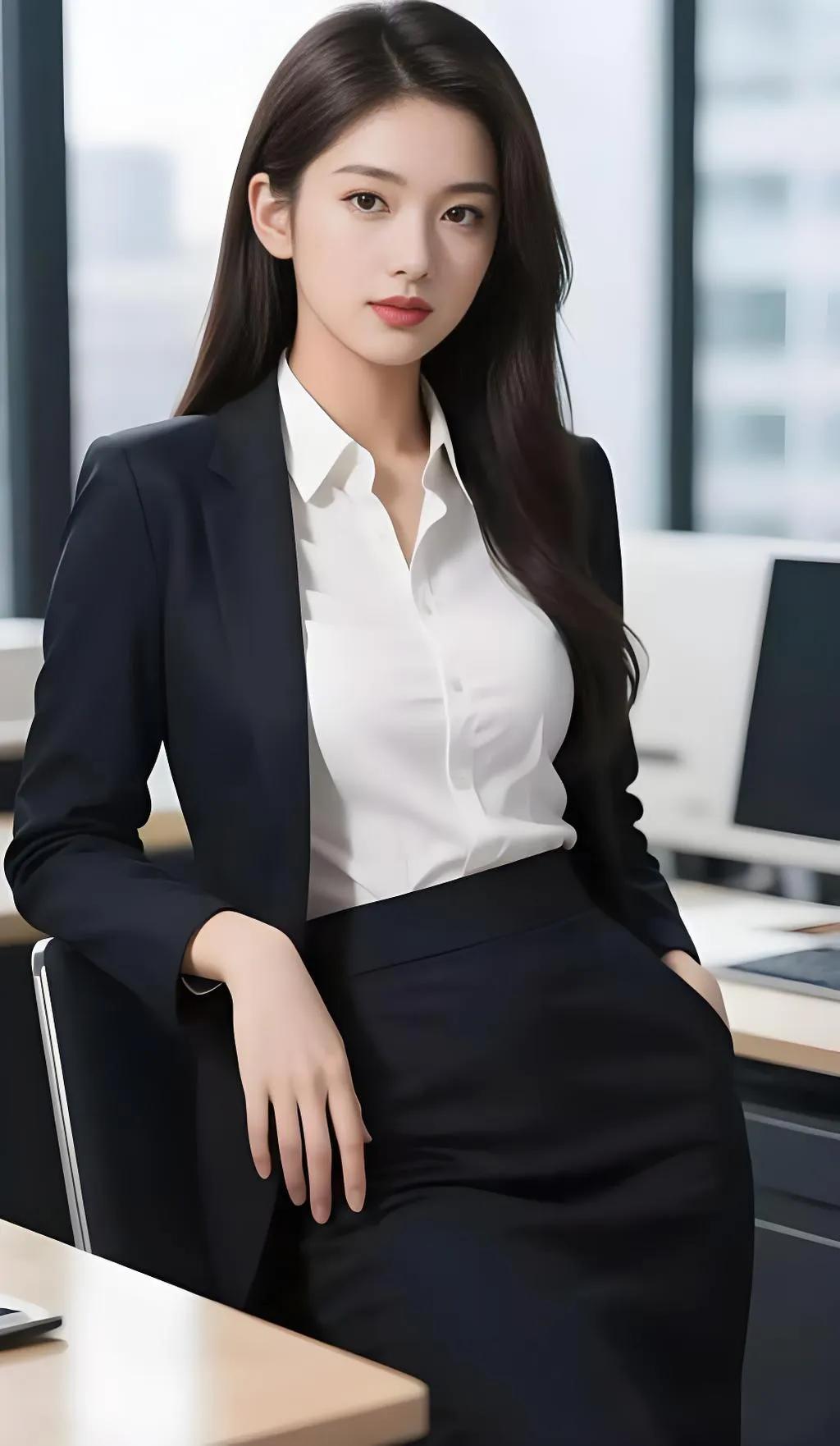 职场女强人，自信满满，气场全开！