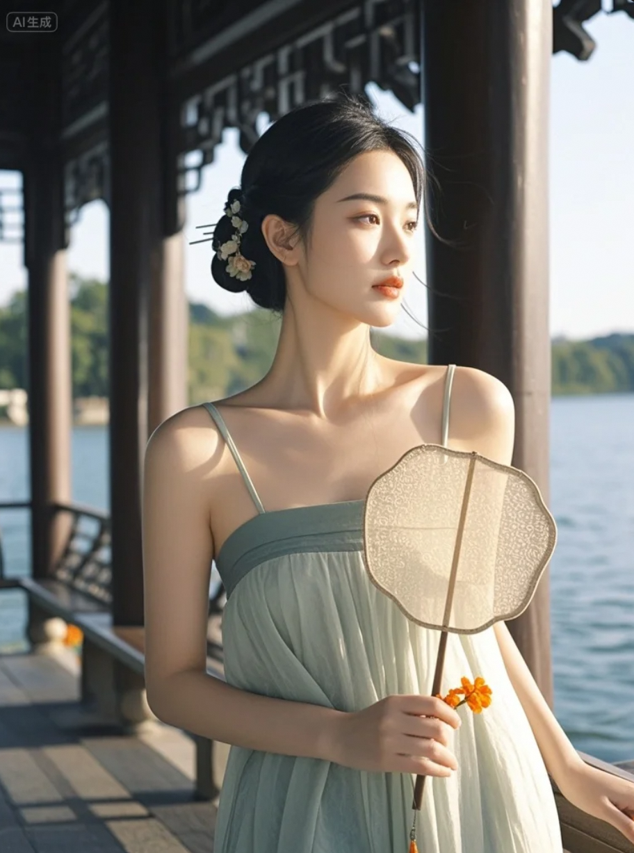 她的气质温婉又不失个性