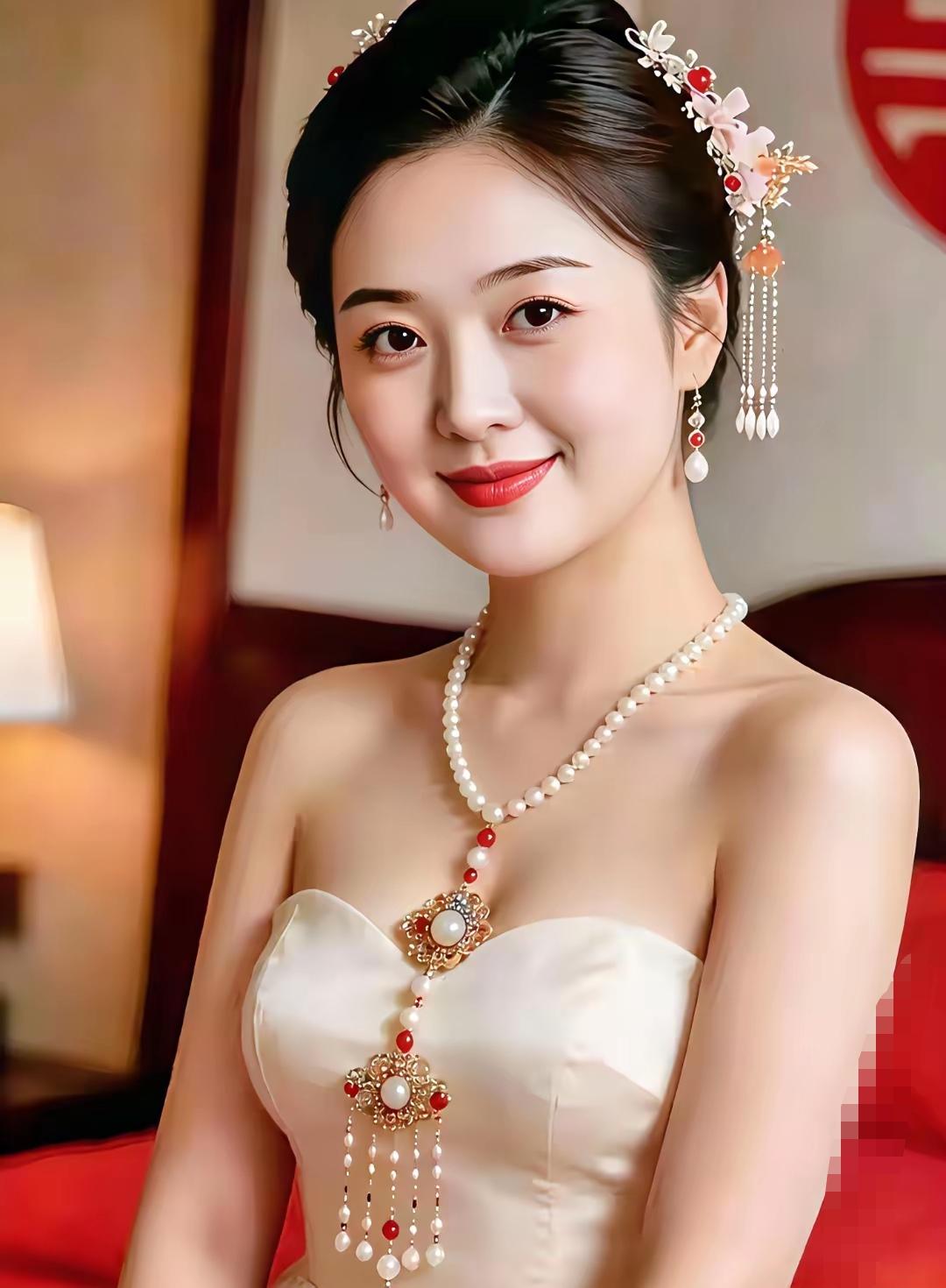 有钱人家的女人就是不一样，穿金戴银尽显富贵