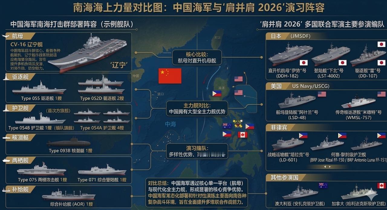 4月27日，美国海军太平洋舰队第7舰队，对于美日菲澳加举行的所谓“肩并肩”演习表