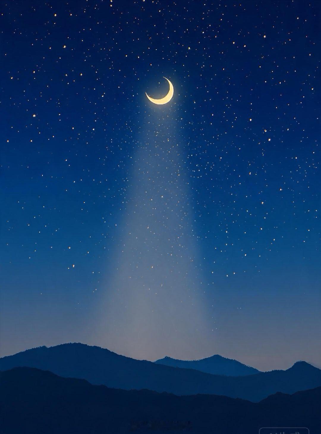深夜星空｜金牛新月前夜，给自己一个安静的夜🌙距离凌晨4:01的金牛座超级新月