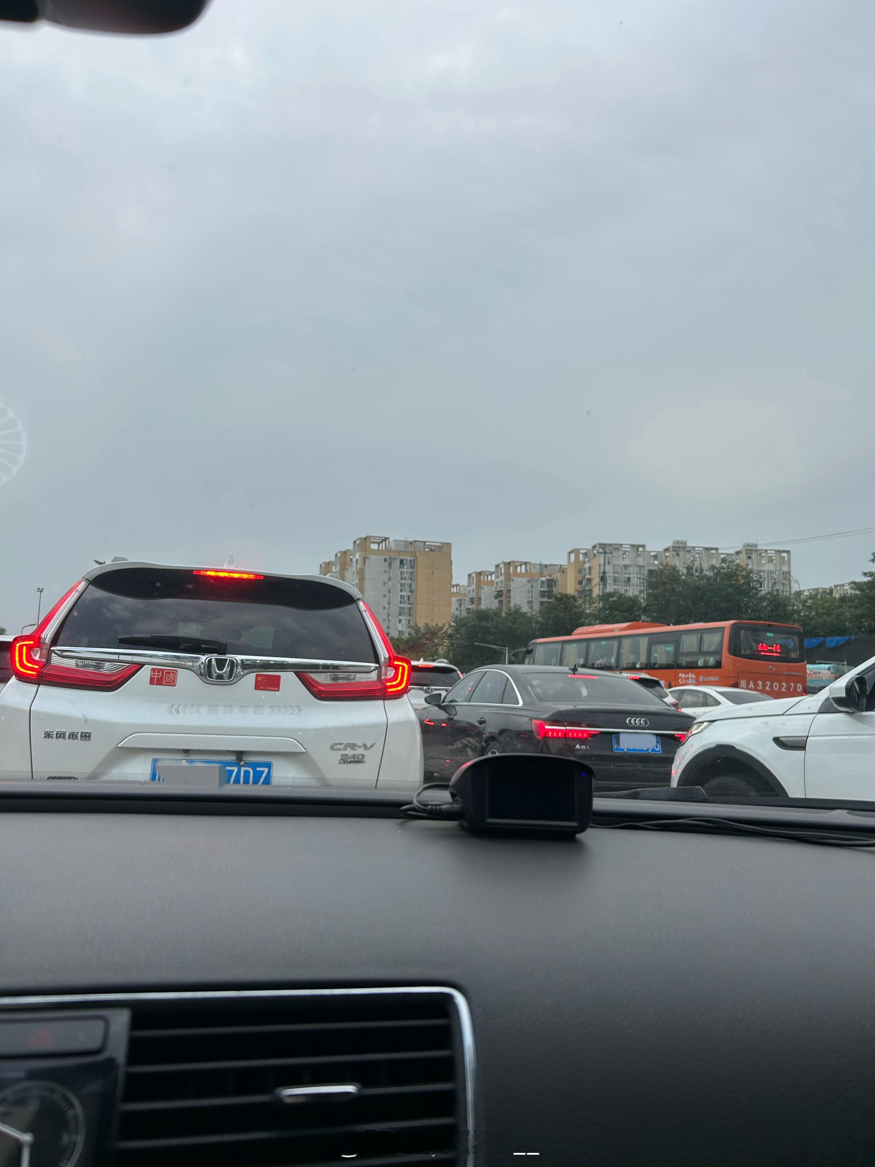 成都我又来了一出高速口开始堵车今天才4号就返程了嘛[？？？]​​​