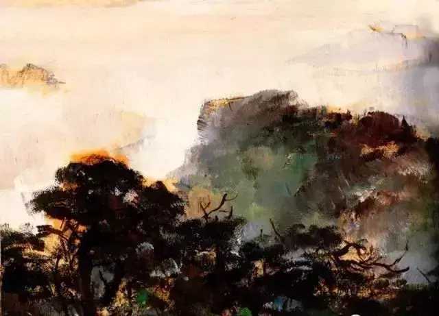 吴冠中画长江，气势磅礴。这就是中国风遇见艺术