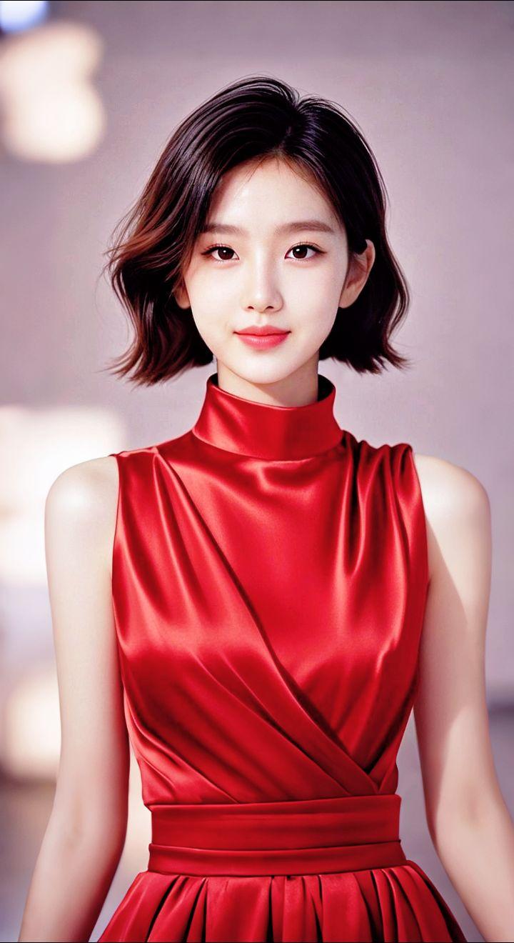 AI扩图AI红韵佳人