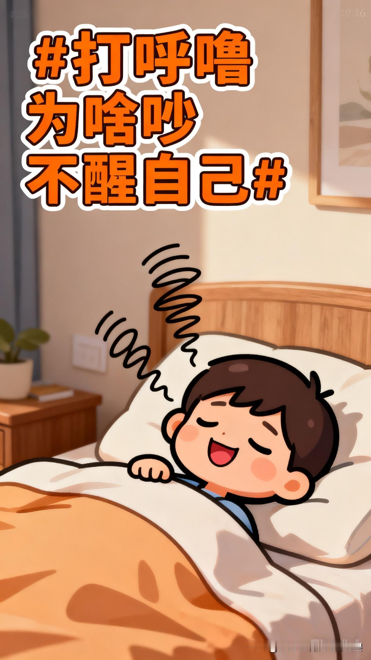 原来大脑早有“操作”我老公打呼噜能把墙震颤，我一宿醒八回，他倒睡得跟猪似的