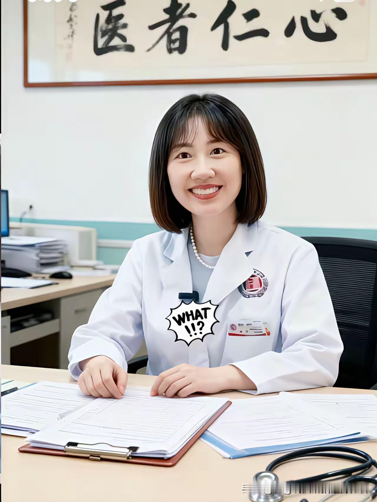 女长相甜美人缘好，男副院长也很男人味的