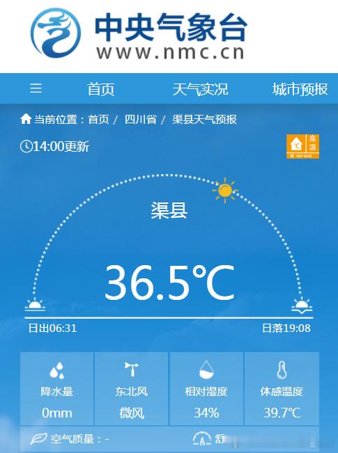 【高温】今天截至14时，高温主要还是在四川盆地和周边一带。重庆四川站点包揽高温榜