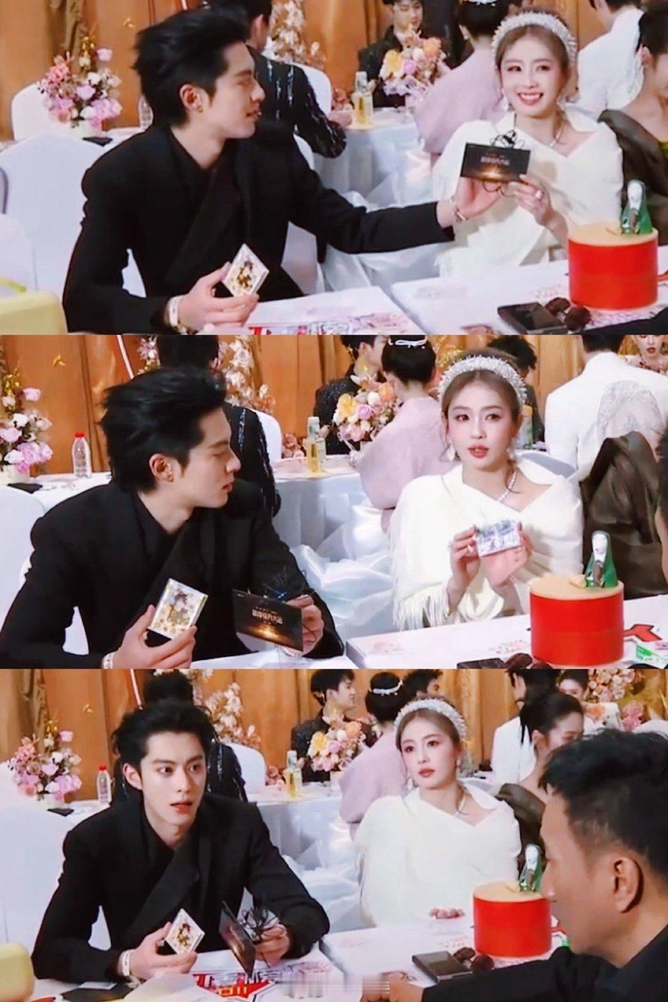 白鹿今天也太美了吧，这一身显得整个人好温柔，像神女白鹿美神​