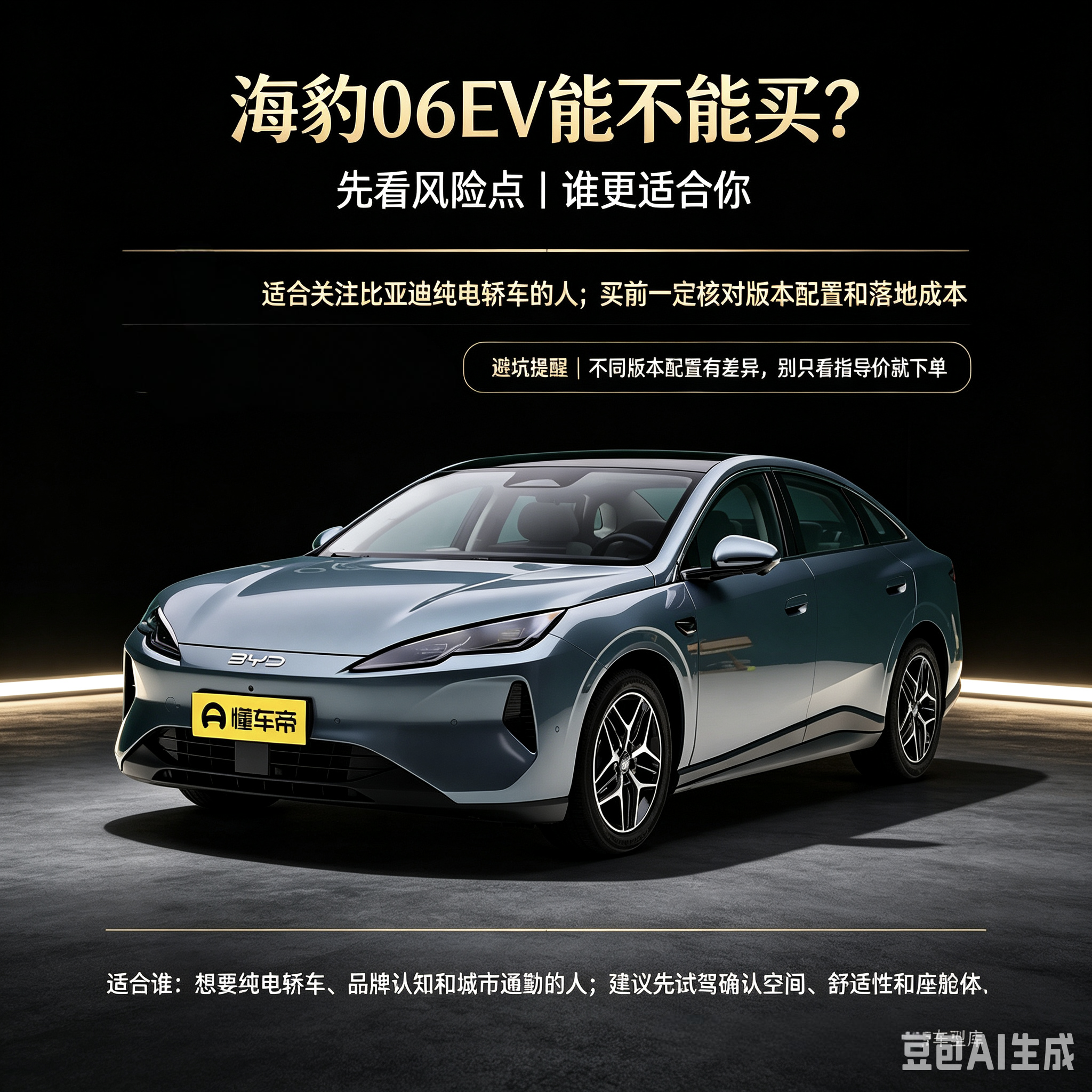 海豹06EV到底能不能买