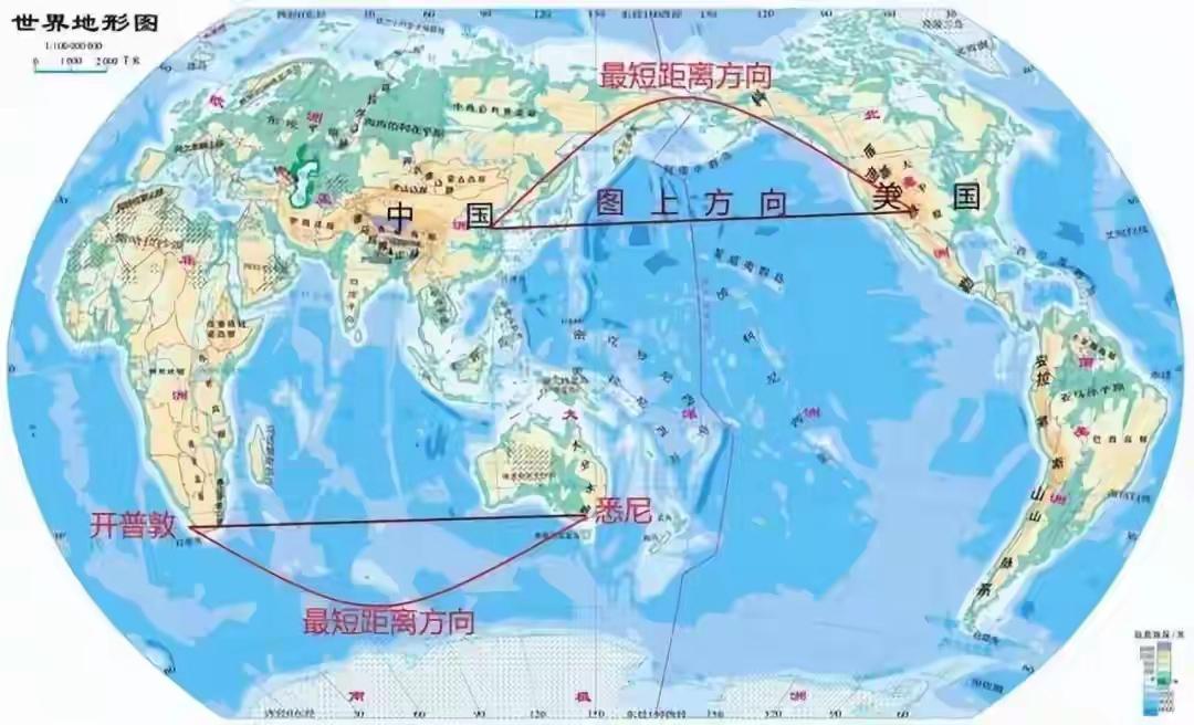 中国内陆直飞美国的9大城市：1、北京（首都/大兴）可直飞：洛杉矶、旧金山、纽