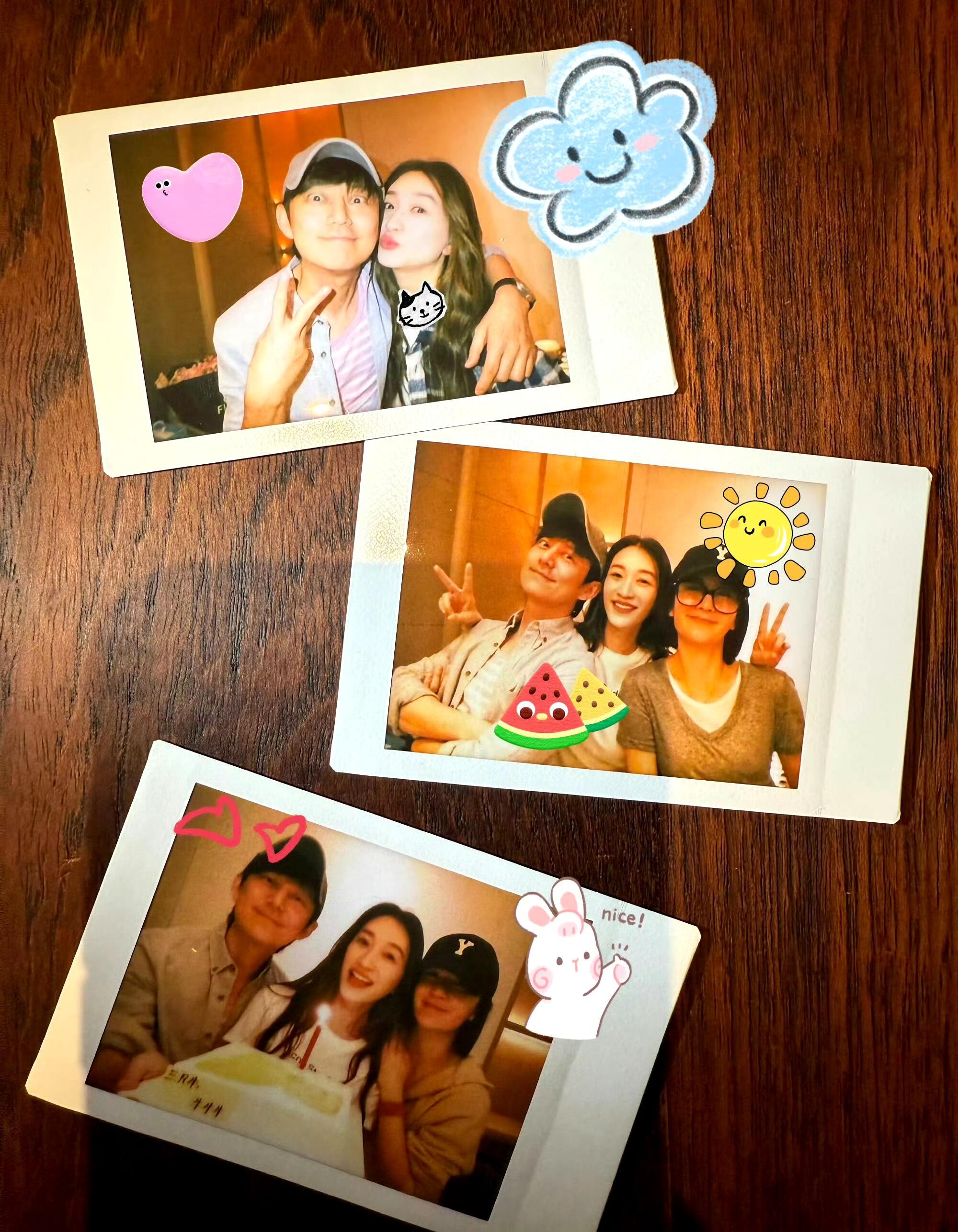 李小冉谢娜何炅好多年的朋友啦，八块腹肌不能删已get！​​​