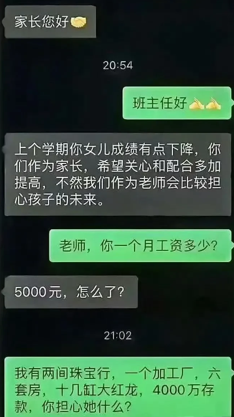 这家长是有点拽了哦！！！！