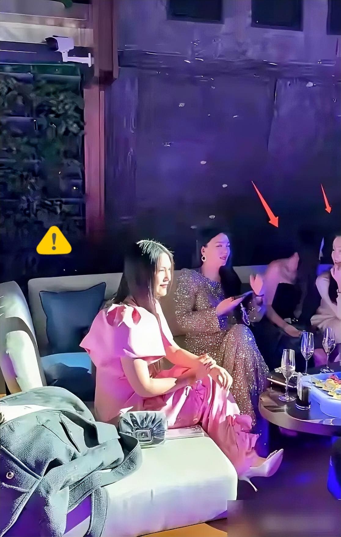 李湘这次算是把“局外人”三个字写脸上了。总以为穿几万的亮片裙、主动搭话合影就